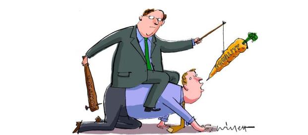 Morcovul sau batul? De ce ce nu merge schimbarea "cu de-a sila"?