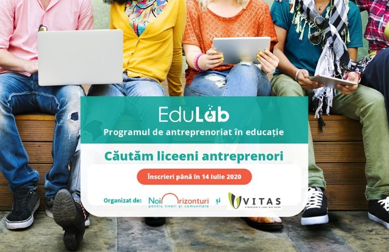 Tinerii din mediul rural pot aplica acum la Edulab – programul online de antreprenoriat în educație